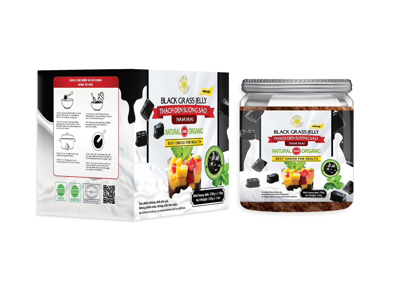 Bột Thạch Đen Sương Sáo (250g)